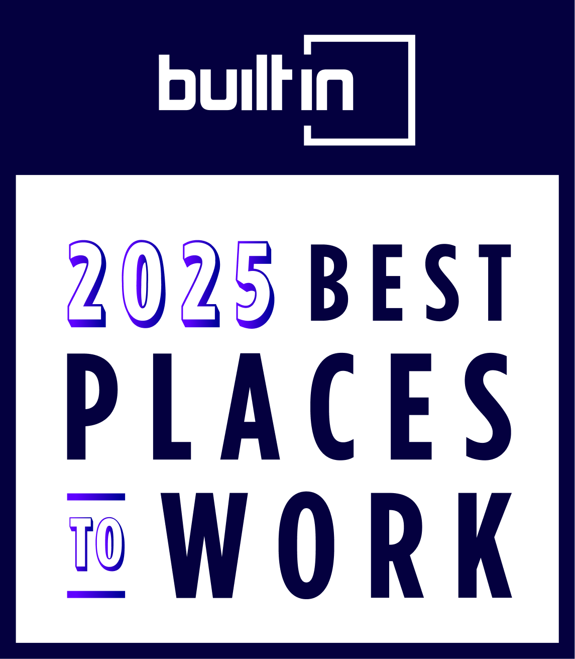 2025 Built in Best Places to Work logo