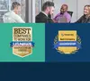 Best Companies to Work For and Best Leadership Teams badges 